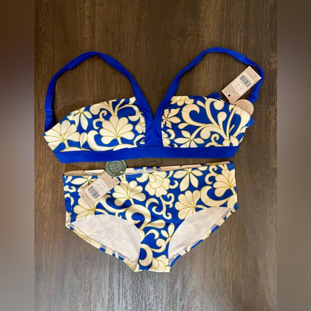 NWT Boden Corsica bikini top and bottom both size 8